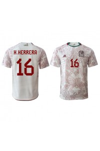 Mexico Hector Herrera #16 Voetbaltruitje Uit tenue WK 2022 Korte Mouw